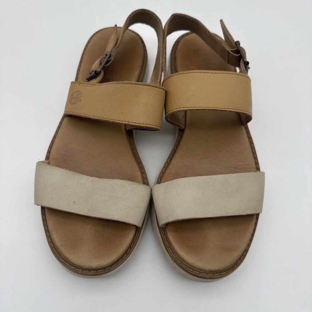 Timberland Women's Bailey Park Slingback Platform Sandal US 8.5 Doe Dry Gulch